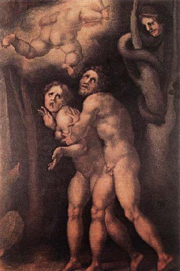 Pontormo, Jacopo The Expulsion from Earthly Paradise Sweden oil painting art